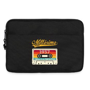 Millésime 1937 Cadeau 86 Ans Anniversaire Humour - Sacoche pour ordinateur portable 13 pouces - noir - Devant