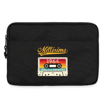 Millésime 1964 Cadeau 59 Ans Anniversaire Humour - Sacoche pour ordinateur portable 13 pouces - noir - Devant