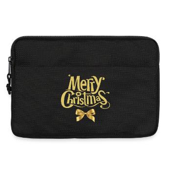 Frohe Weihnachten, Frohe Weihnachten, Frohe Feiertage - Laptoptasche 13" - Schwarz - Vorne