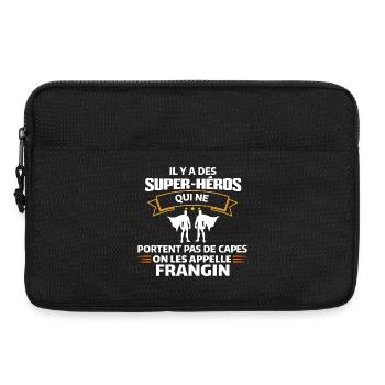 Super-Héros Sans Capes - Sacoche pour ordinateur portable 13 pouces - noir - Devant