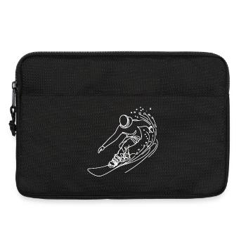 Snowboarder Drawing - Laptop bag 13" - black - Front