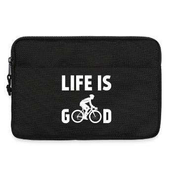 Cycling - Life is Good - Laptop bag 13" - black - Front