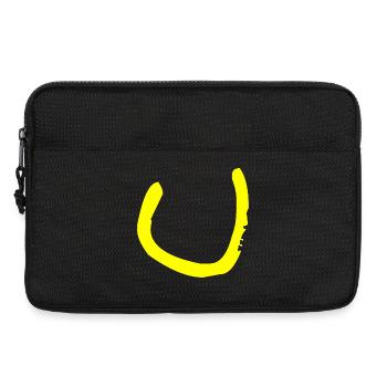 Buchstabe U - Laptoptasche 13" - Schwarz - Vorne
