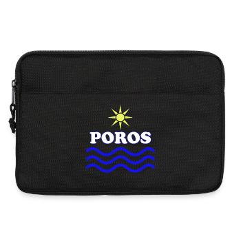 Poros Sun Waves Design - Laptop bag 13" - black - Front