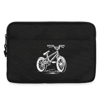 Dessin de vélo BMX - Sacoche pour ordinateur portable 13 pouces - noir - Devant
