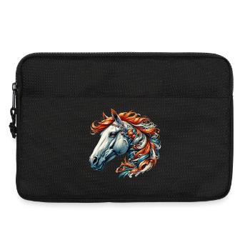 Pferd - Laptoptasche 13" - Schwarz - Vorne