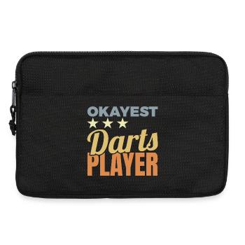 Okayest Darts Player - Laptop bag 13" - black - Front