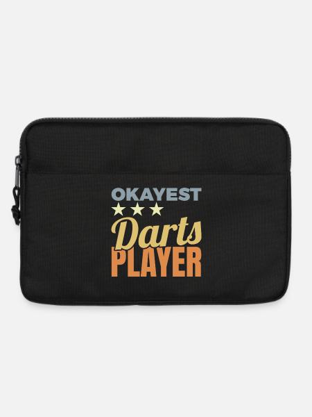 Okayest Darts Player - Laptoptasche 13" - Schwarz