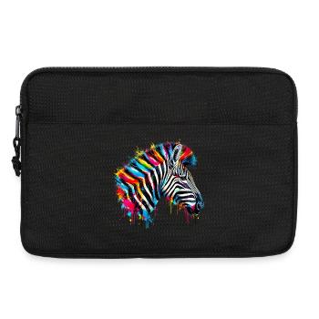 Zebra - Laptop bag 13" - black - Front