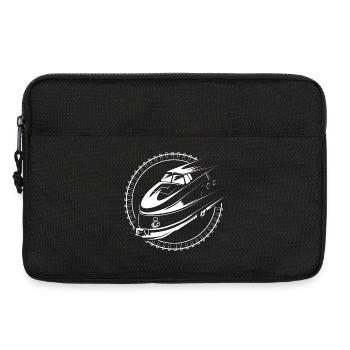 alter Schnellzug Lok Symbol Schiene Illustration - Laptoptasche 13" - Schwarz - Vorne