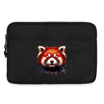 Petit panda - Sacoche pour ordinateur portable 13 pouces - noir - Devant