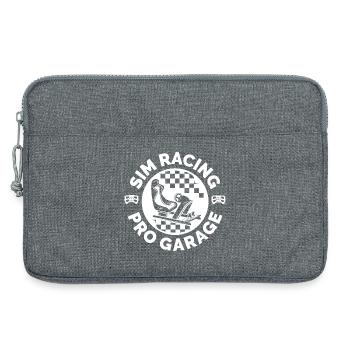 simracing emblem patch sim racer gaming Symbol - Laptoptasche 13" - Grau meliert - Vorne