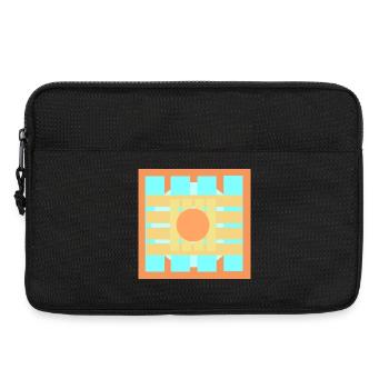 Color Games Pattern Design - Laptop bag 13" - black - Front