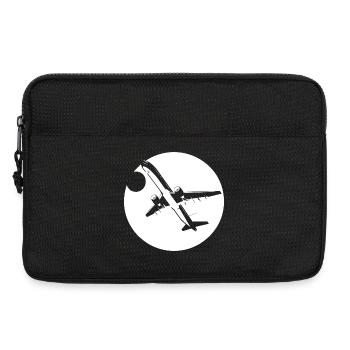 Flieger Zeichnung - Laptoptasche 13" - Schwarz - Vorne