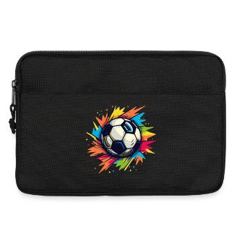 Football Graffiti - Sacoche pour ordinateur portable 13 pouces - noir - Devant
