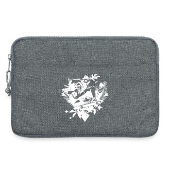 Skater Zeichnung - Laptoptasche 13" - Grau meliert - Vorne
