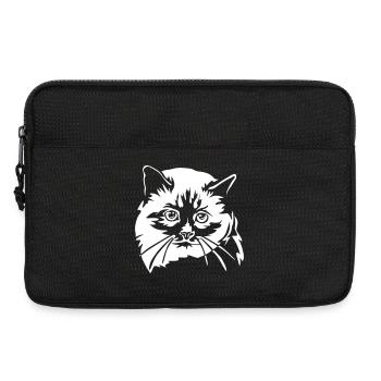 Chat de Birmanie « Black Edition » - Sacoche pour ordinateur portable 13 pouces - noir - Devant