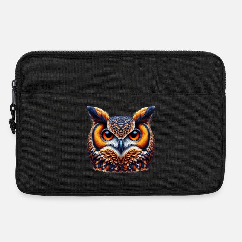 Eule - Laptoptasche 13" - Schwarz
