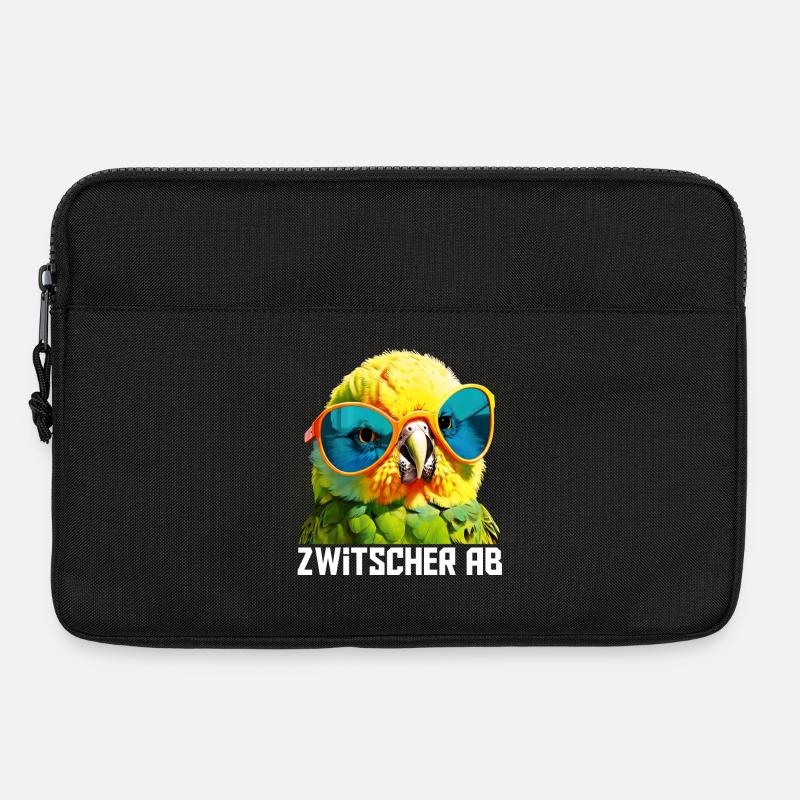 Zwitscher Ab Wellensittich - Laptoptasche 13" - Schwarz