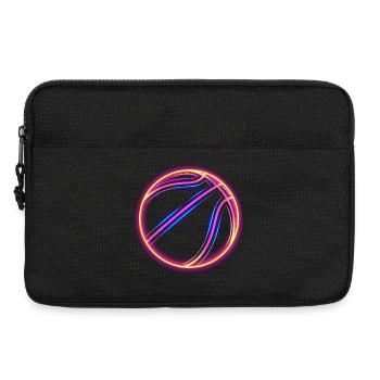 Basket-ball Retrowave - Sacoche pour ordinateur portable 13 pouces - noir - Devant