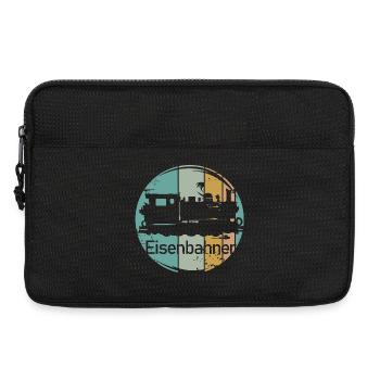 retro Lok Eisenbahner vintage alte Bahn Zug Symbol - Laptoptasche 13" - Schwarz - Vorne
