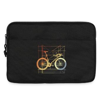 Bicycle Drawing Retro - Laptop bag 13" - black - Front