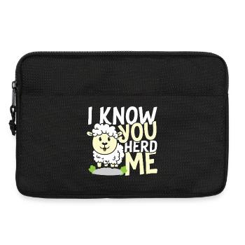 I know you herd me sheep - Laptoptasche 13" - Schwarz - Vorne