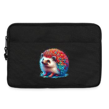Hedgehog - Laptop bag 13" - black - Front