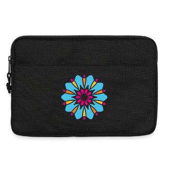 Yoga Ornament Concentration Meditation India Om - Laptop bag 13" - black - Front