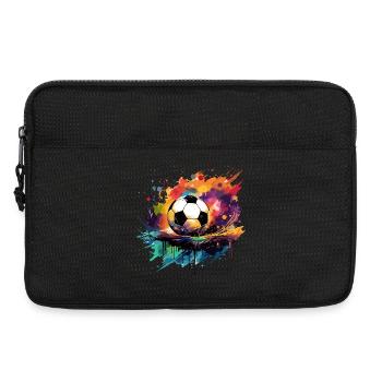 Football Graffiti - Sacoche pour ordinateur portable 13 pouces - noir - Devant
