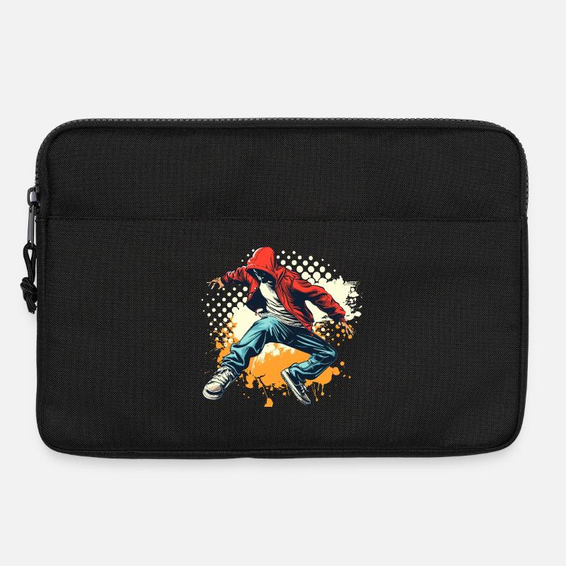 Breakdancer Grafik - Laptoptasche 13" - Schwarz