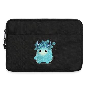 Niedliches Blaubeer-Monster – Fruchtig und verspie - Laptoptasche 13" - Schwarz - Vorne