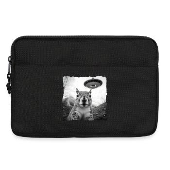 Alien Squirrel Encounter – Science-fiction amusante - Sacoche pour ordinateur portable 13 pouces - noir - Devant