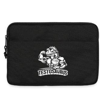 Testosaurus – Der muskulöse Cybersaurus - Laptoptasche 13" - Schwarz - Vorne