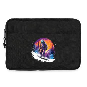 Snowboarding 80s - Laptop bag 13" - black - Front
