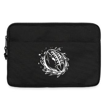 Football Ball Sketch - Laptop bag 13" - black - Front