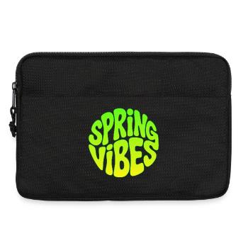 Spring vibes - Laptop bag 13" - black - Front
