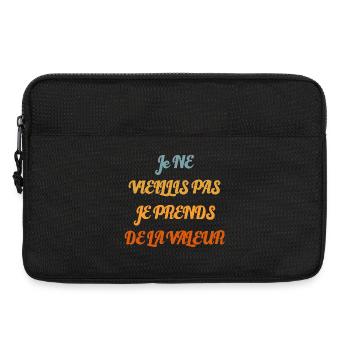 I don't get old, I increase in value - Laptop bag 13" - black - Front