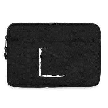 Halber Rahmen dirty weiss - Laptoptasche 13" - Schwarz - Vorne