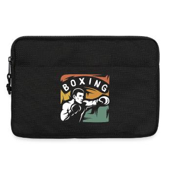 Vintage Boxing Fighter – Retro Box-Design - Laptoptasche 13" - Schwarz - Vorne