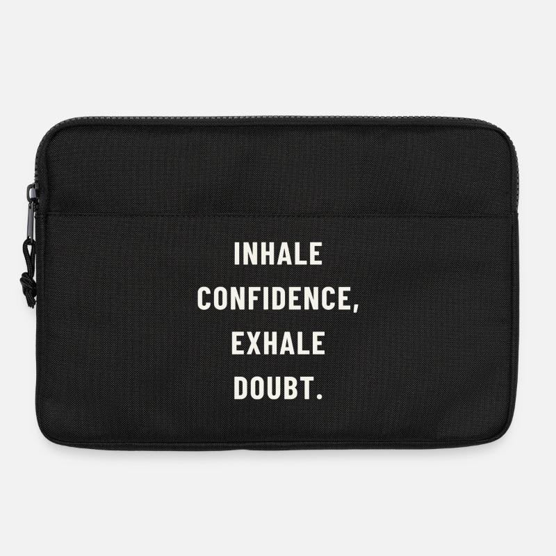 Atme Vertrauen ein - Laptoptasche 13" - Schwarz