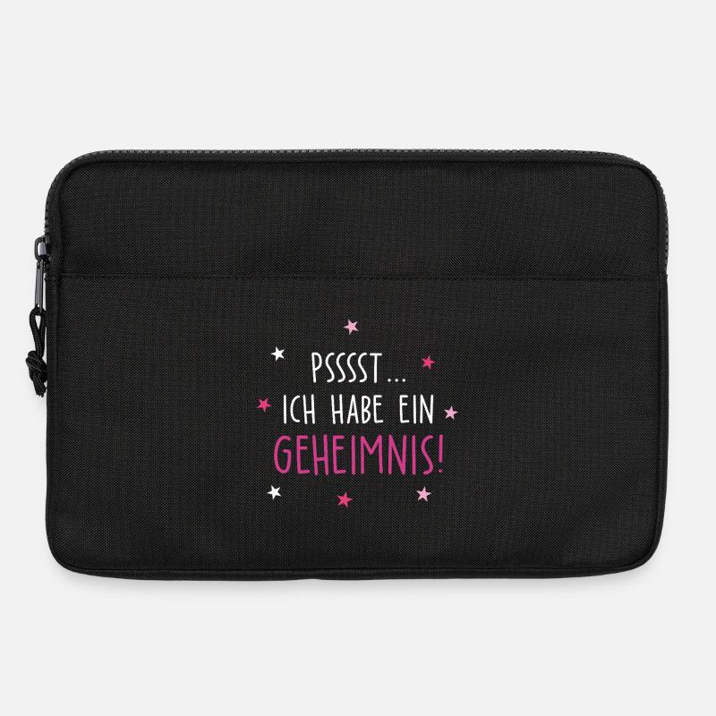 Ich habe ein Geheimnis ich Werde Großer Schwester - Laptoptasche 13" - Schwarz