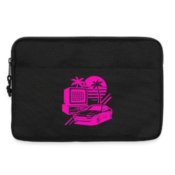Miami Rétro Pop Art - Sacoche pour ordinateur portable 13 pouces - noir - Devant