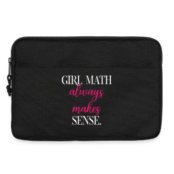 Girl Math Always Makes Perfect Sense Logic	 - Laptop bag 13" - black - Front