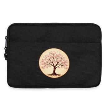 Delicate cherry blossom tree - Laptop bag 13" - black - Front
