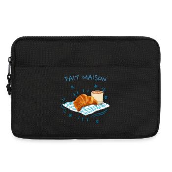Homemade Croissant - Laptop bag 13" - black - Front