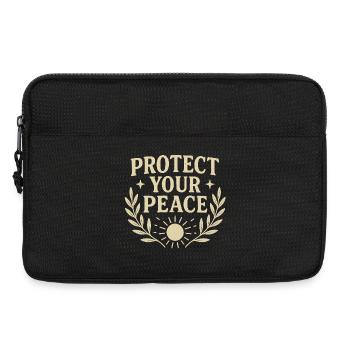 Protect Your Peace Inspirational Design - Laptop bag 13" - black - Front