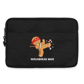 Lebkuchenmann Weihnachten Gingerbread Lebkuchen - Laptoptasche 13" - Schwarz - Vorne