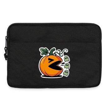 Conception de jeu de citrouille d’Halloween - Sacoche pour ordinateur portable 13 pouces - noir - Devant