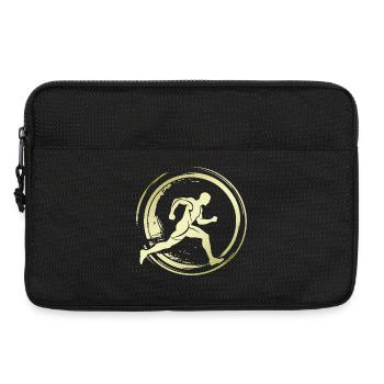 Running Jogging Marathon Silhouette - Laptop bag 13" - black - Front